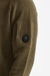 Maglia in ciniglia di cotone verde men C.p. company - 5