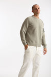 Maglia in ciniglia di cotone grigio chiaro men C.p. company - 4