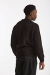 Maglia in ciniglia di cotone nero men C.p. company - 1