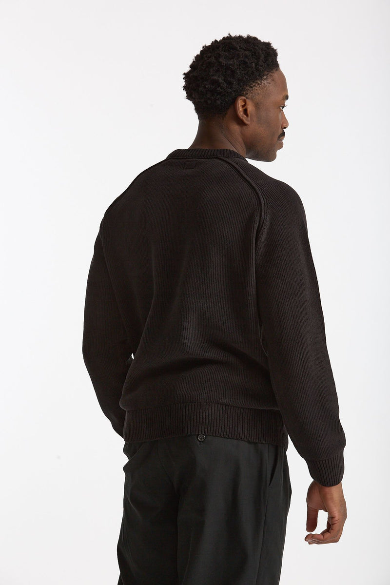 Maglia in ciniglia di cotone nero men C.p. company - 1