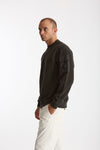 Felpa BRUSHED AND EMERIZED DIAGONAL FLEECE in cotone antracite men C.p. company - 1