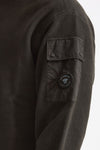 Felpa BRUSHED AND EMERIZED DIAGONAL FLEECE in cotone antracite men C.p. company - 2