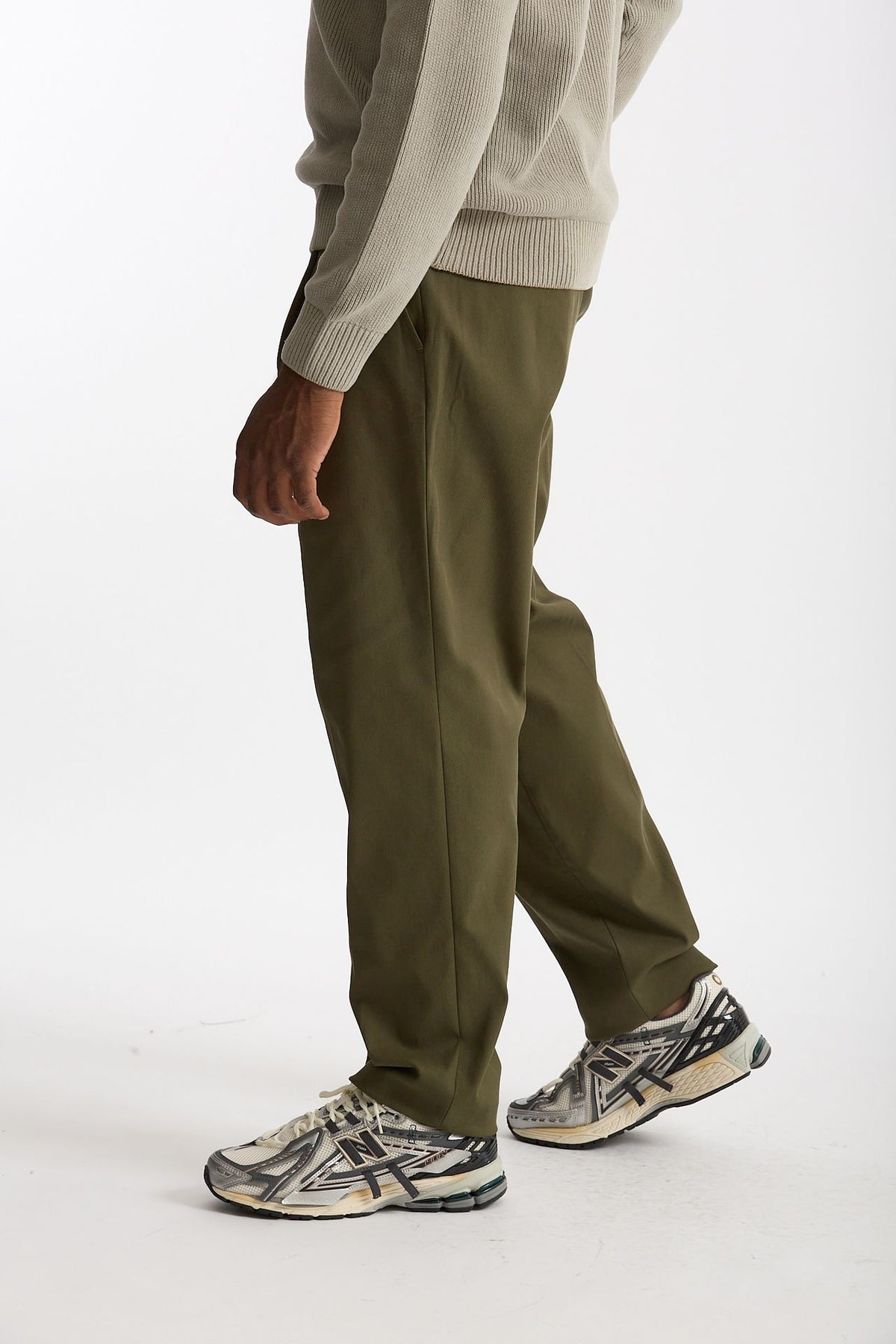 Pantalone GIN in cotone e nylon stretch verde men Department five - 4
