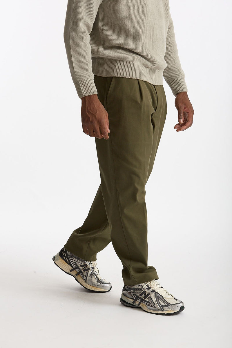 Pantalone GIN in cotone e nylon stretch verde men Department five - 3
