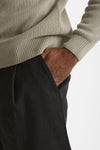 Pantalone GIN in cotone e nylon stretch nero men Department five - 6