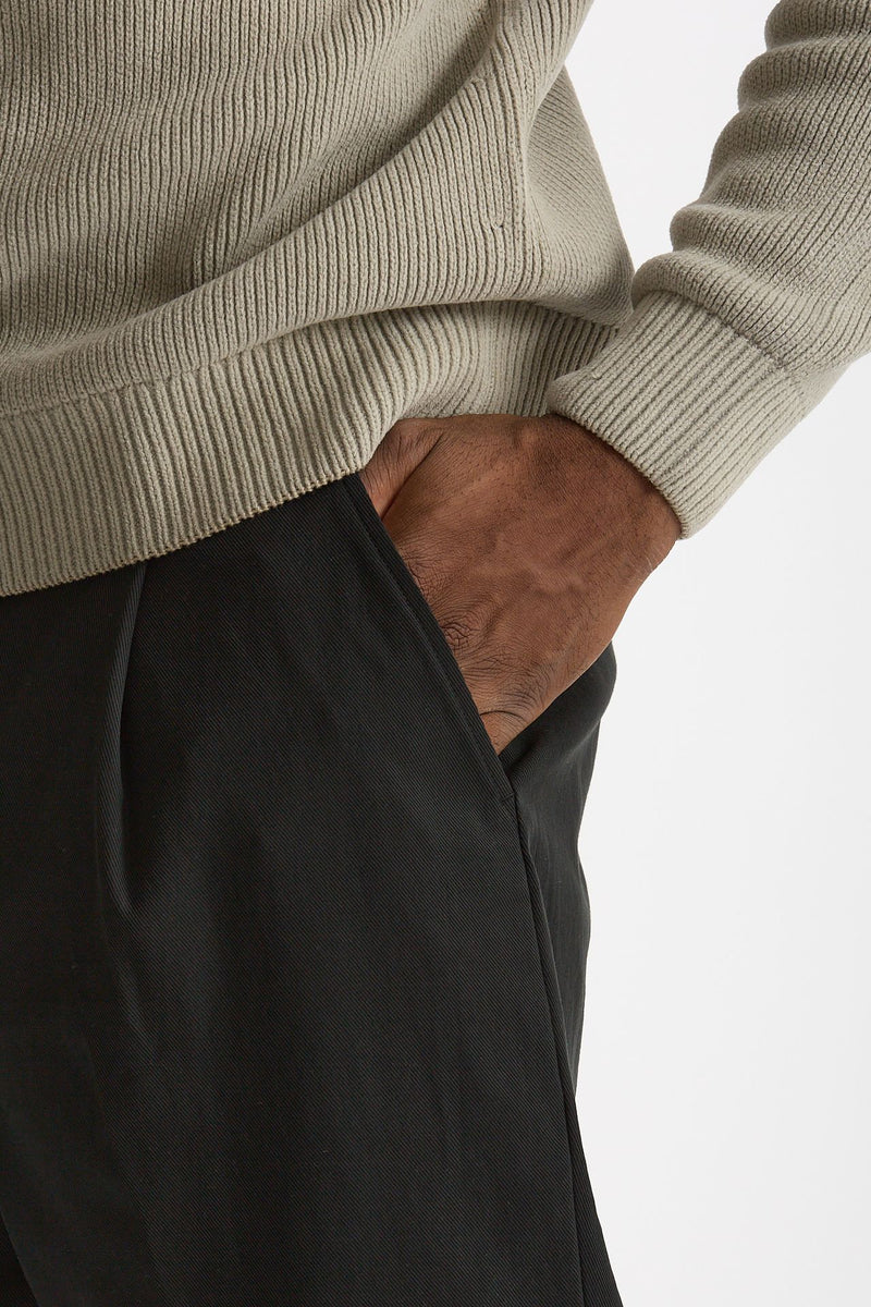 Pantalone GIN in cotone e nylon stretch nero men Department five - 6