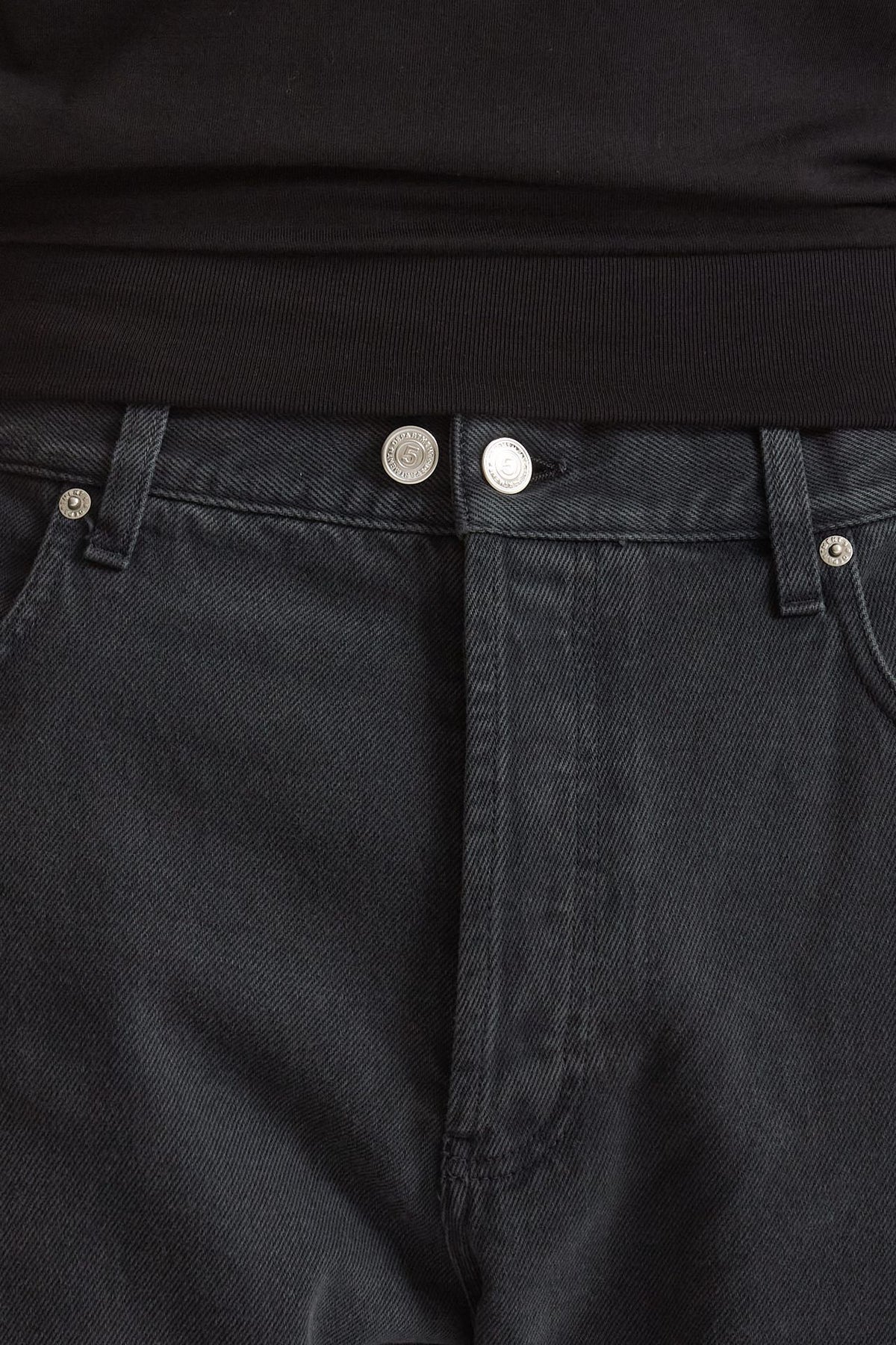 Jeans MUSSO in cotone bull fermo nero men Department five - 5