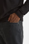 Jeans MUSSO in cotone bull fermo nero men Department five - 6