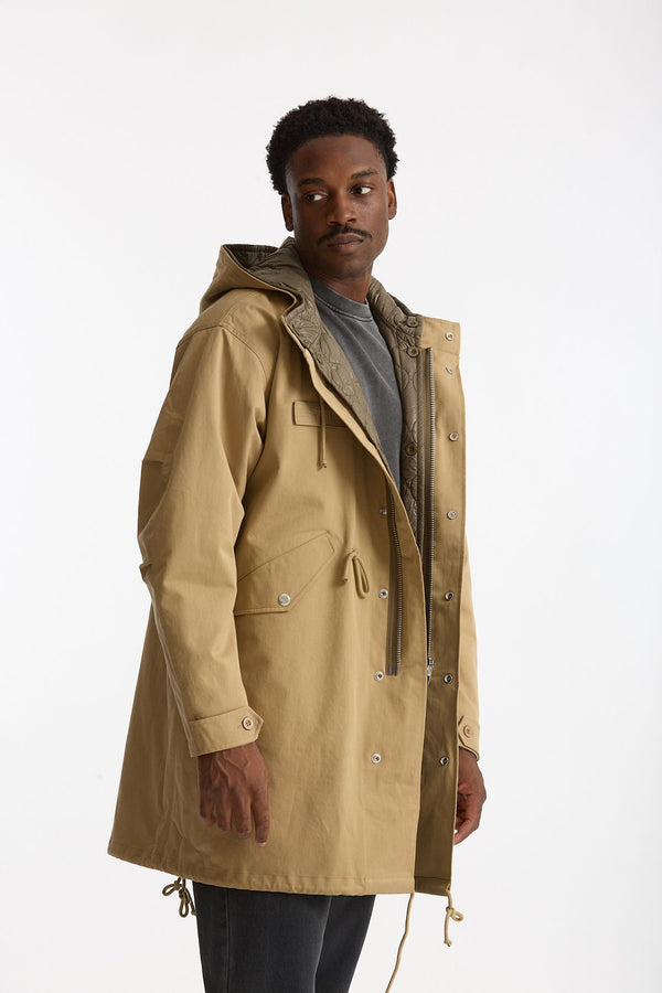Parka in cotone cammello men Department five