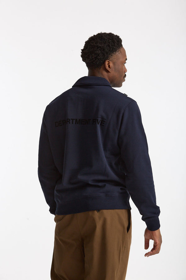 Felpa BOSS in cotone blu men Department five