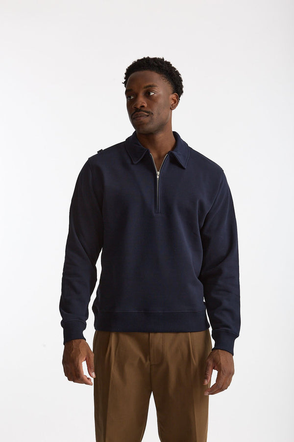 Felpa BOSS in cotone blu men Department five