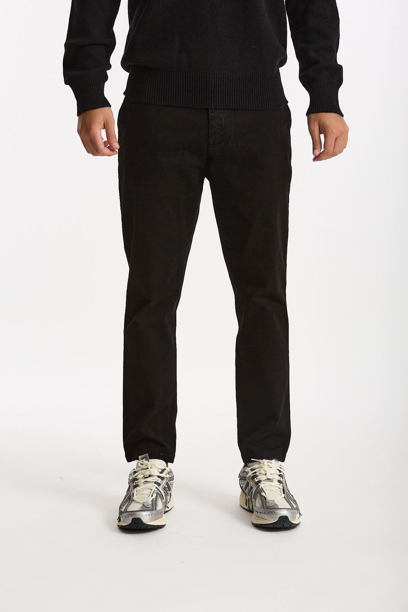 Pantalone PRINCE in cotone stretch lavato nero men Department five - 1