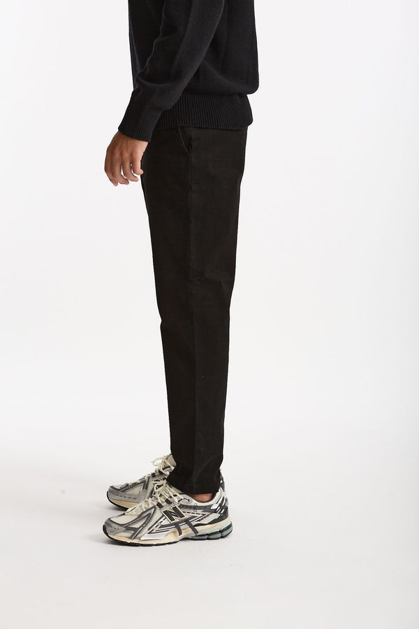 Pantalone PRINCE in cotone stretch lavato nero men Department five