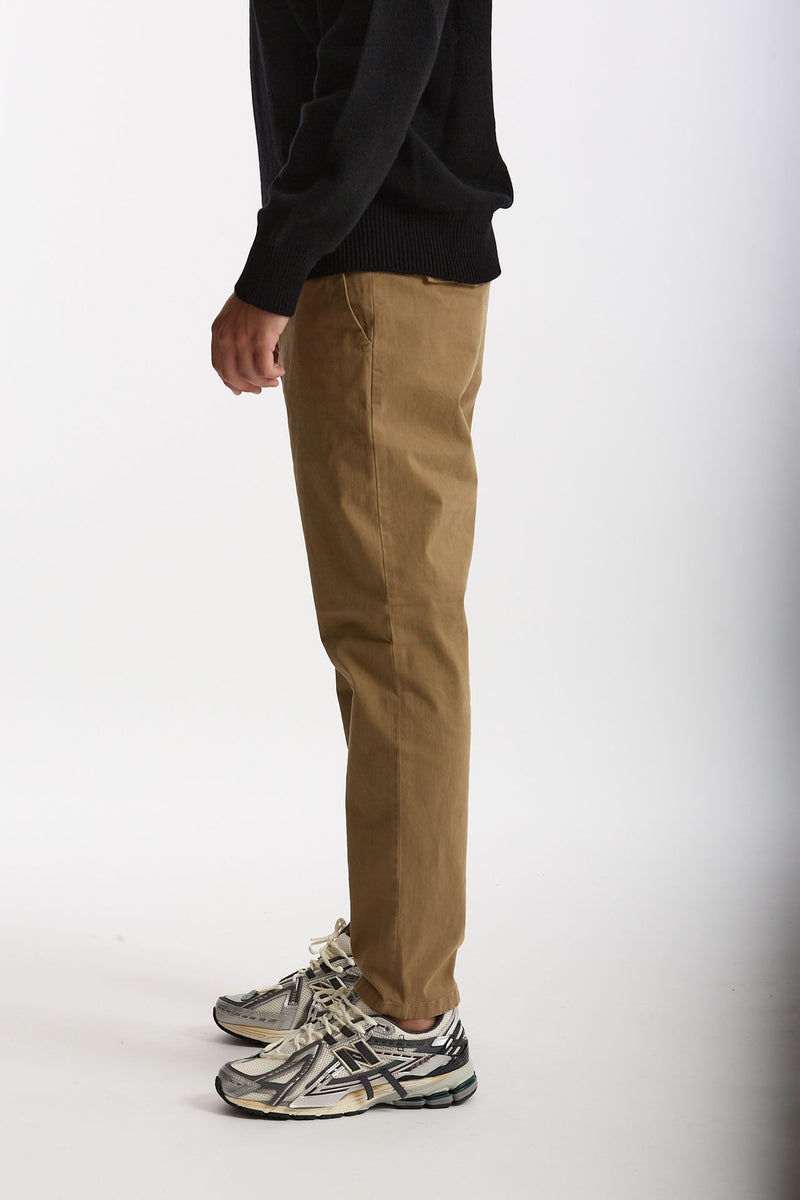 Pantalone PRINCE in cotone stretch lavato cammello men Department five - 3