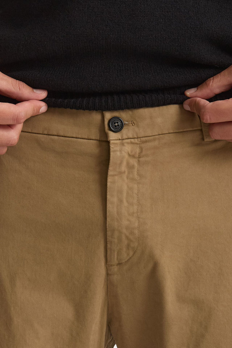 Pantalone PRINCE in cotone stretch lavato cammello men Department five - 5