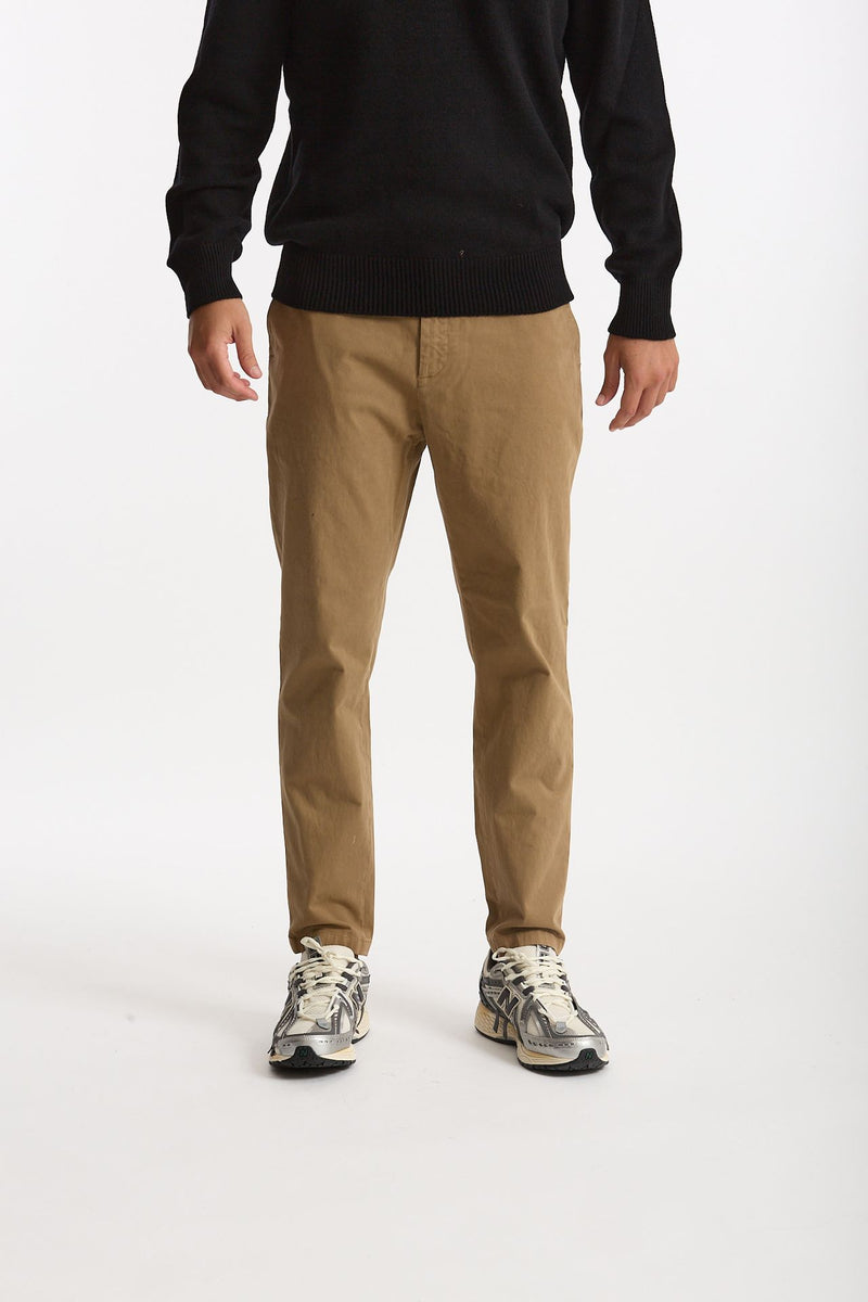 Pantalone PRINCE in cotone stretch lavato cammello men Department five - 2
