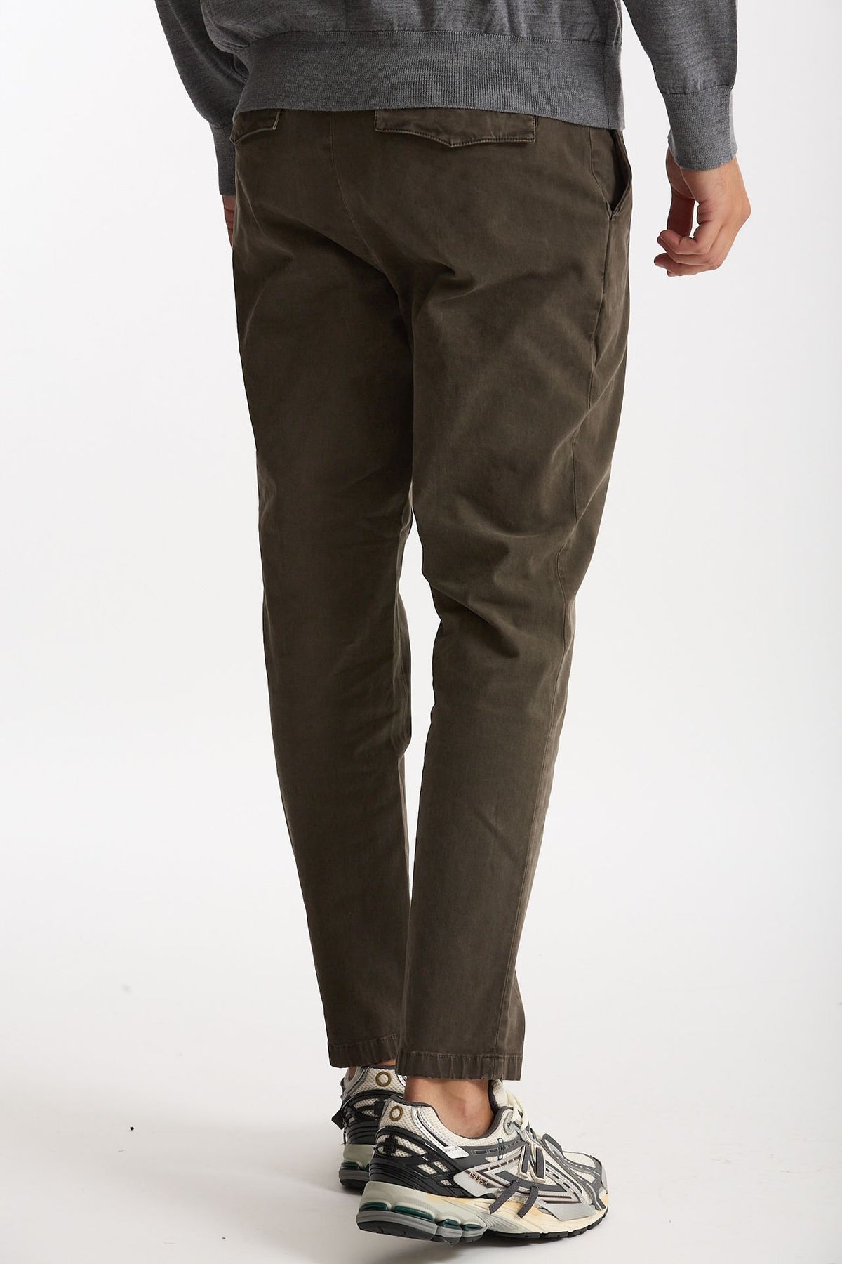 Pantalone PRINCE in cotone stretch lavato marrone men Department five - 3