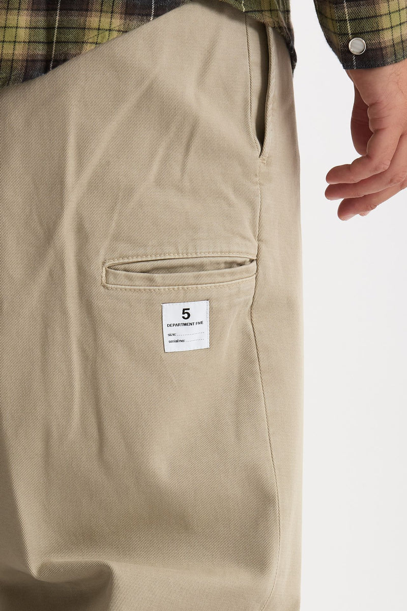 Pantalone ANT in cotone stretch beige men Department five - 5