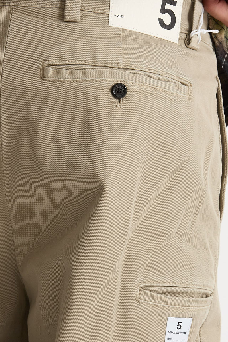 Pantalone ANT in cotone stretch beige men Department five - 7