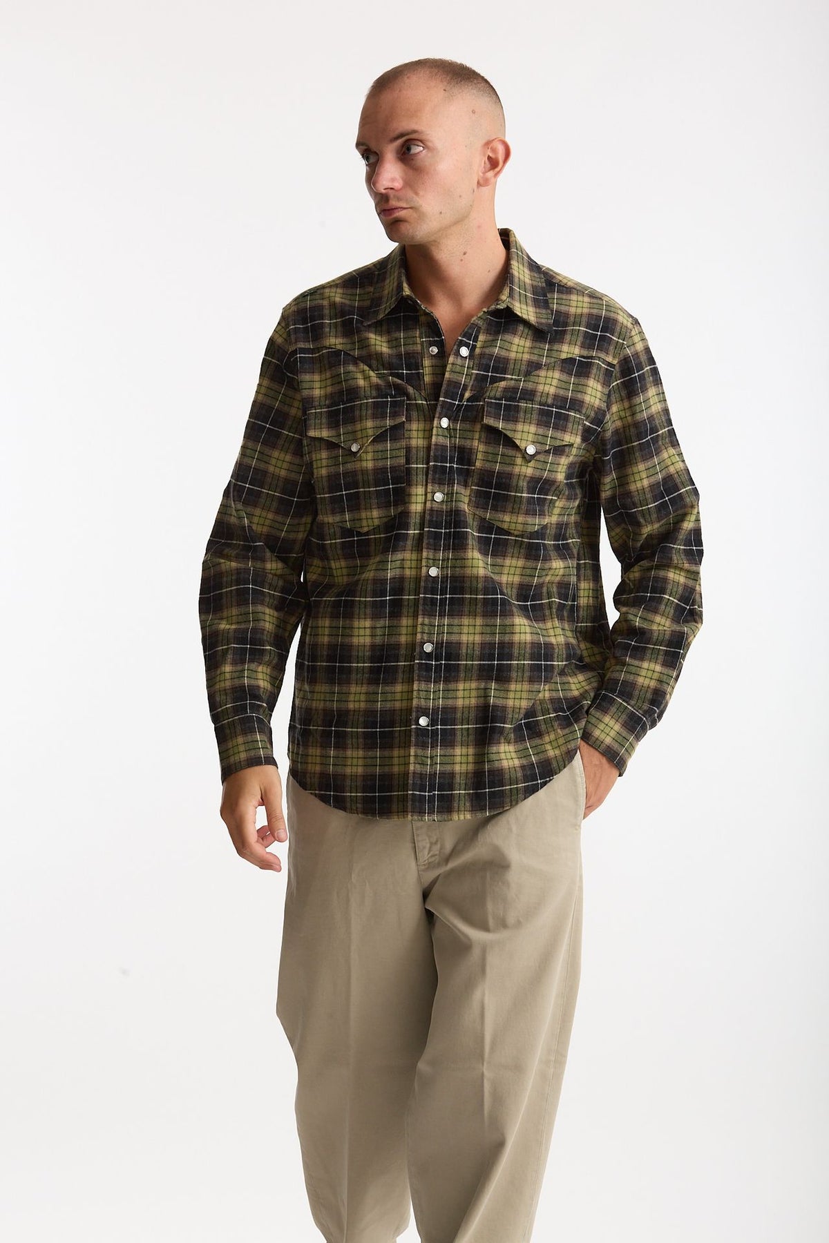 Camicia texana cotone scozzese men Department five - 1