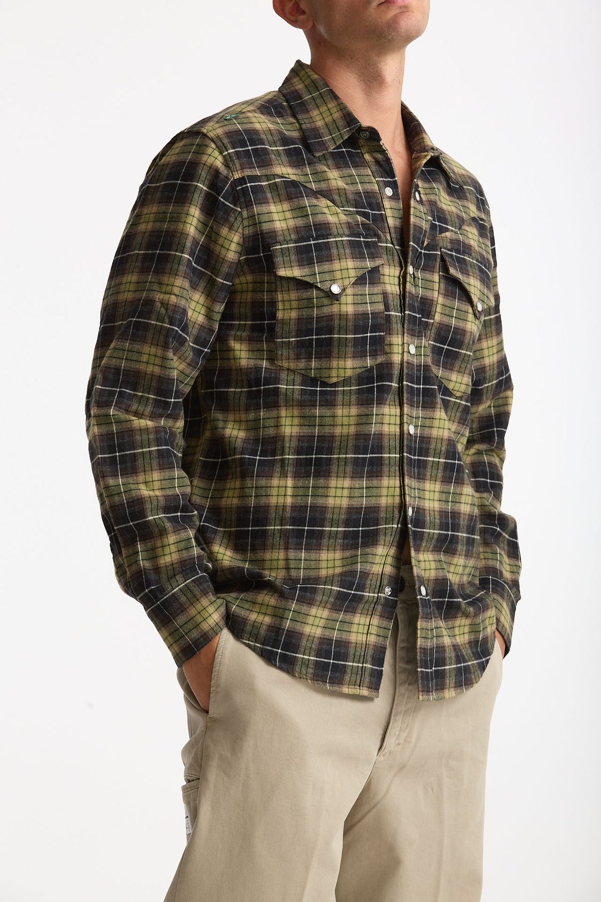 Camicia texana cotone scozzese men Department five - 4