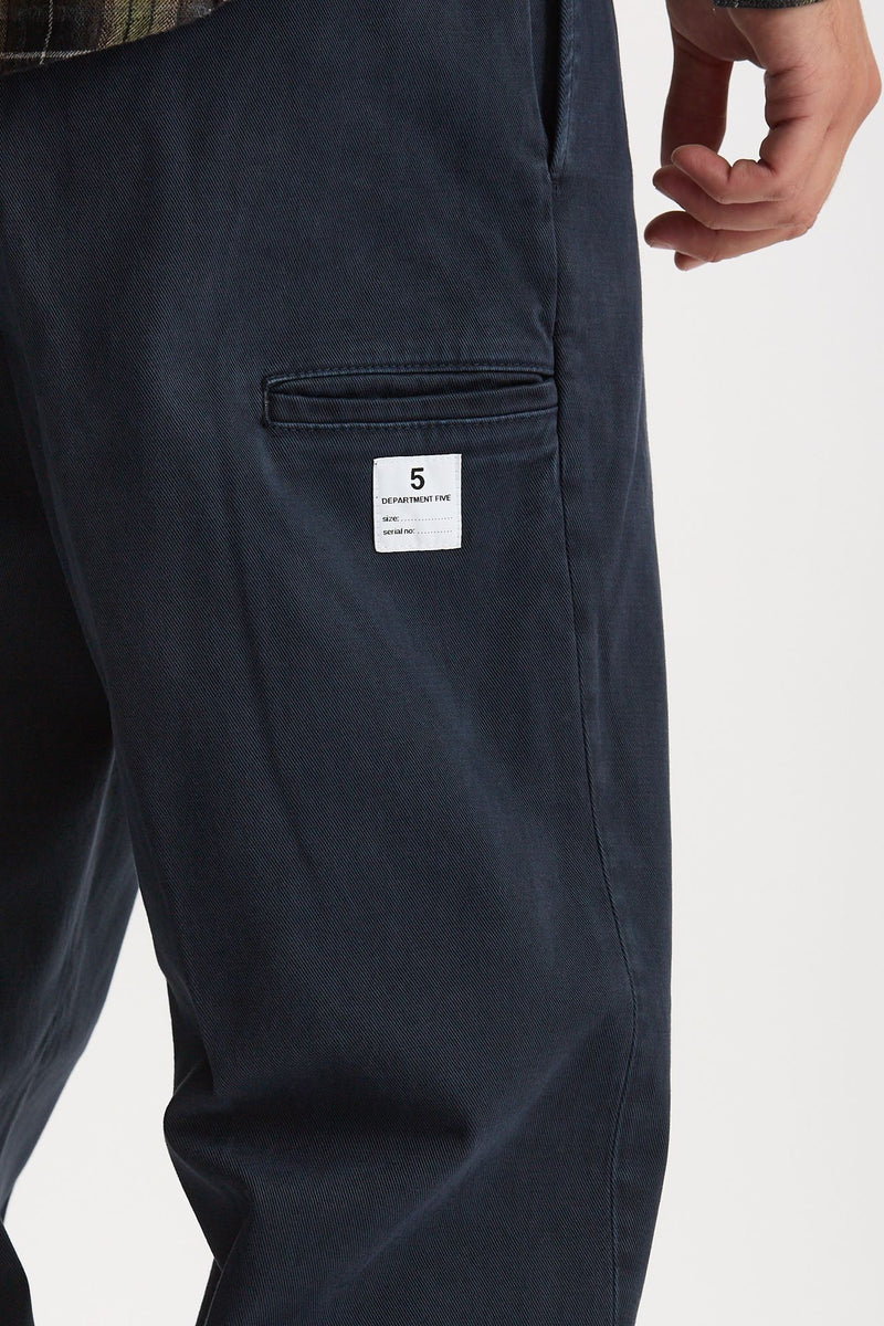 Pantalone ANT in cotone stretch blu men Department five - 4
