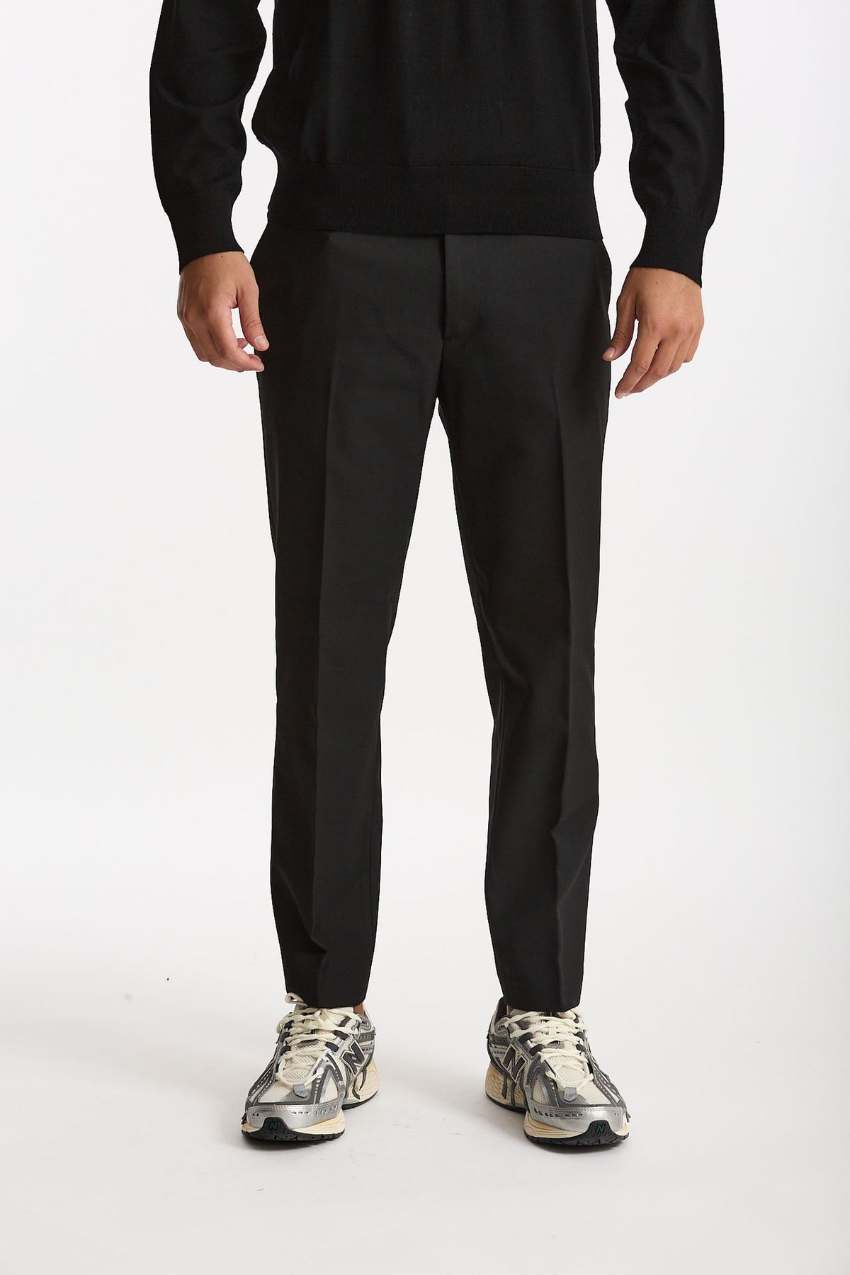 Pantalone SPY in lana e poliestere nero men Department five - 1