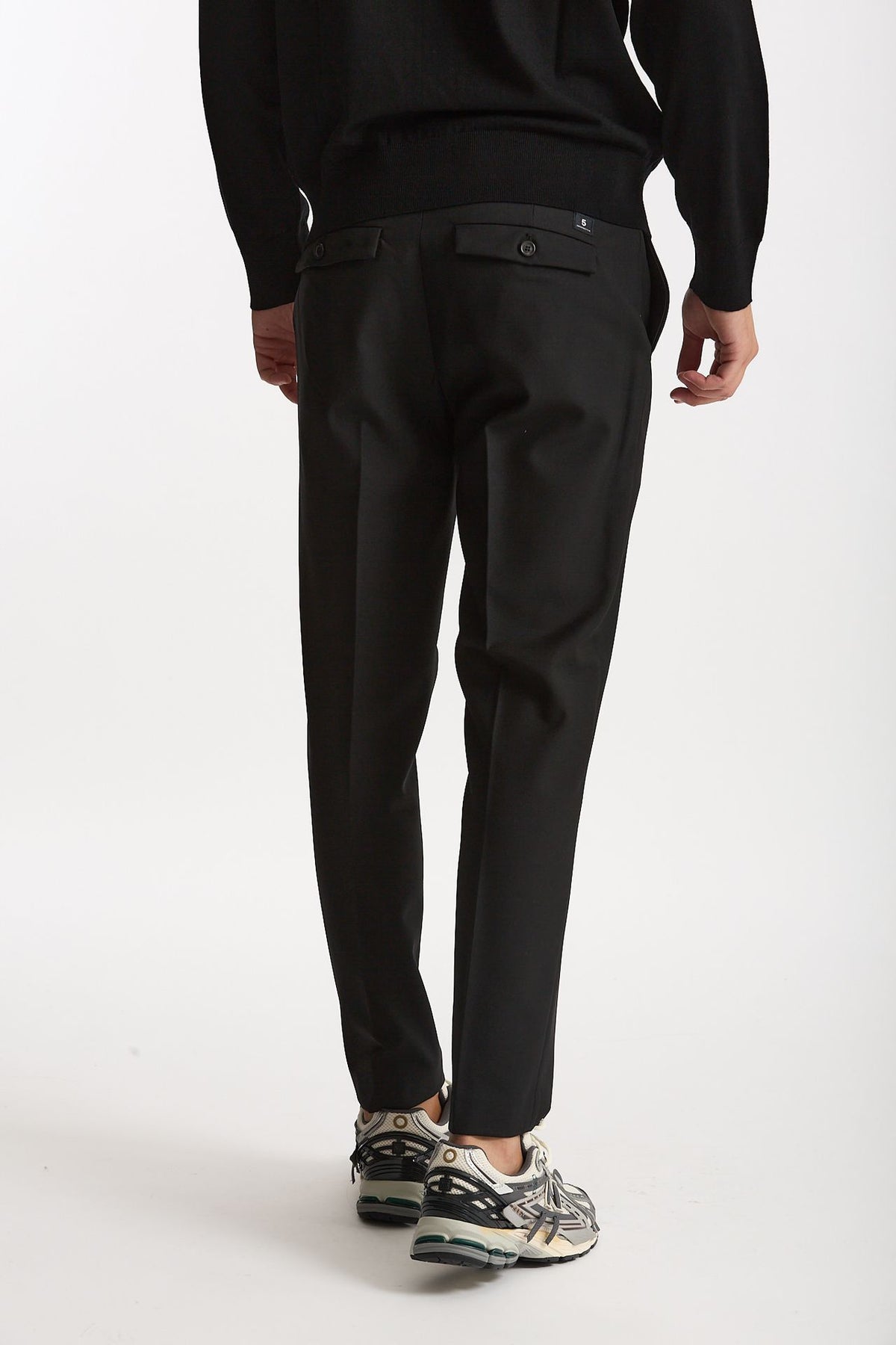 Pantalone SPY in lana e poliestere nero men Department five - 3