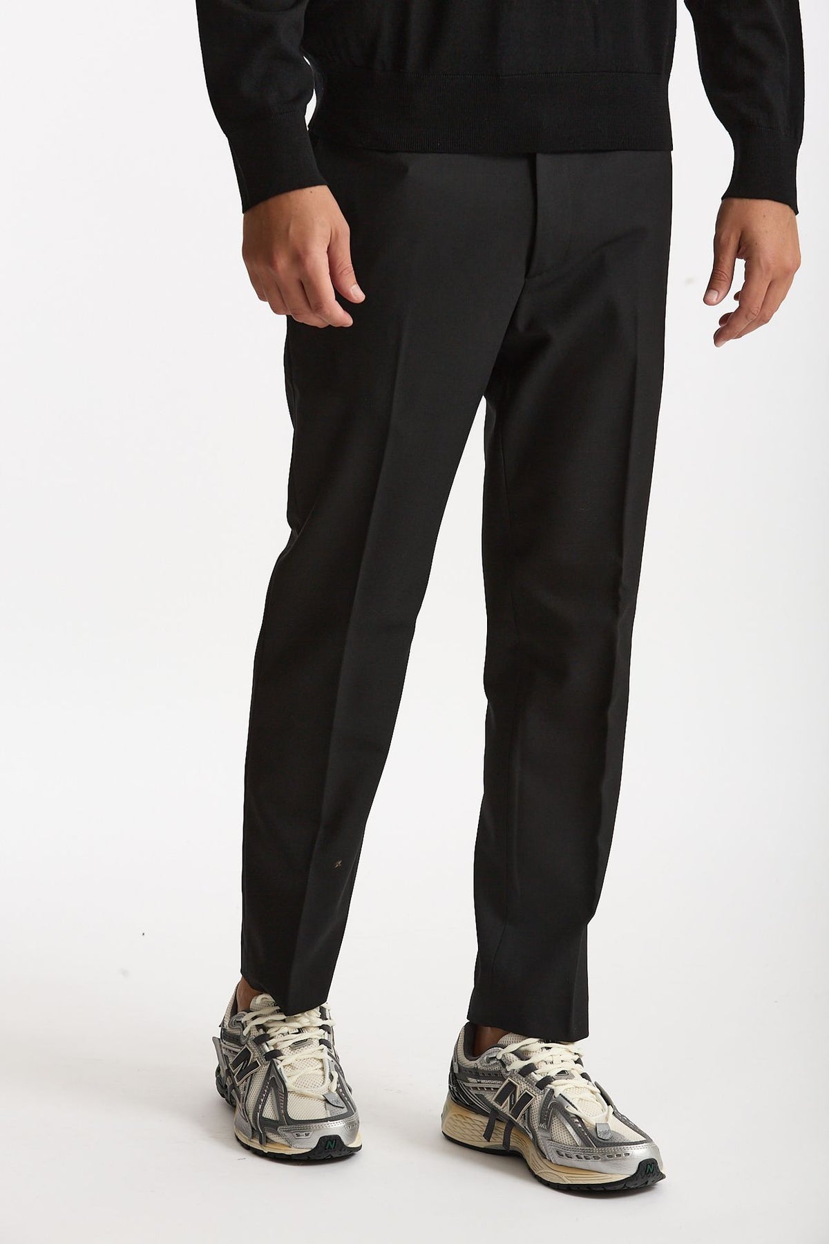Pantalone SPY in lana e poliestere nero men Department five - 4