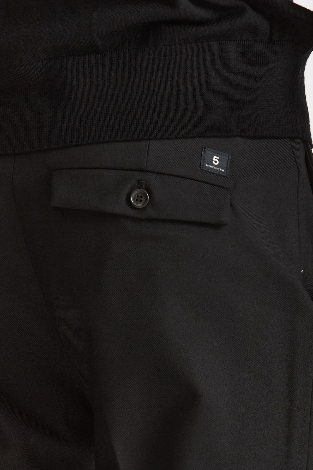 Pantalone SPY in lana e poliestere nero men Department five - 7