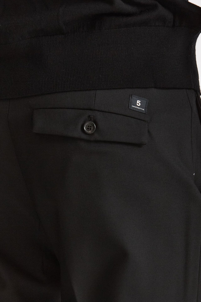 Pantalone SPY in lana e poliestere nero men Department five - 7