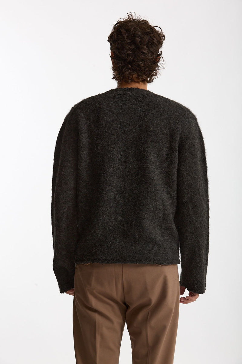 Maglia Serafino grigio antracite men Diana studio - 5