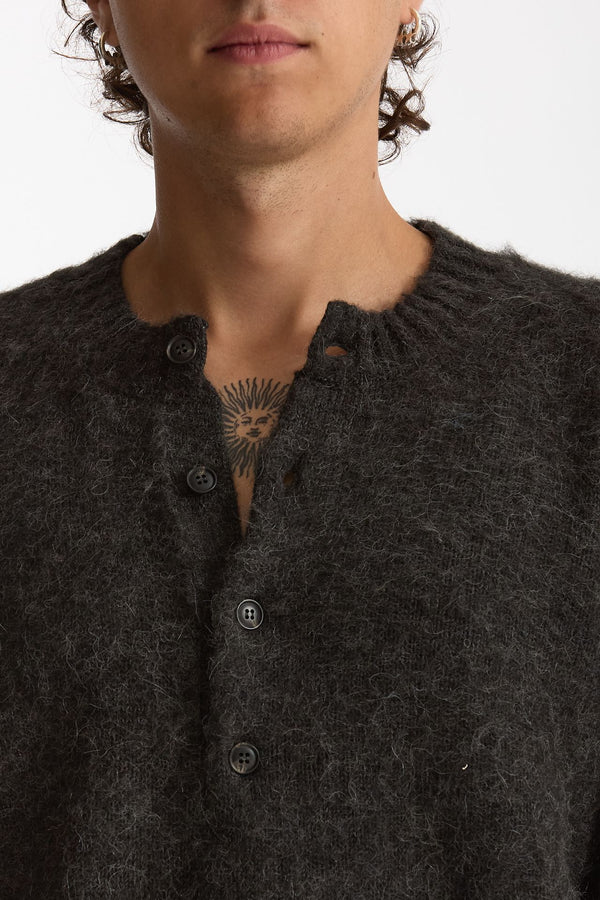Maglia Serafino grigio antracite men Diana studio