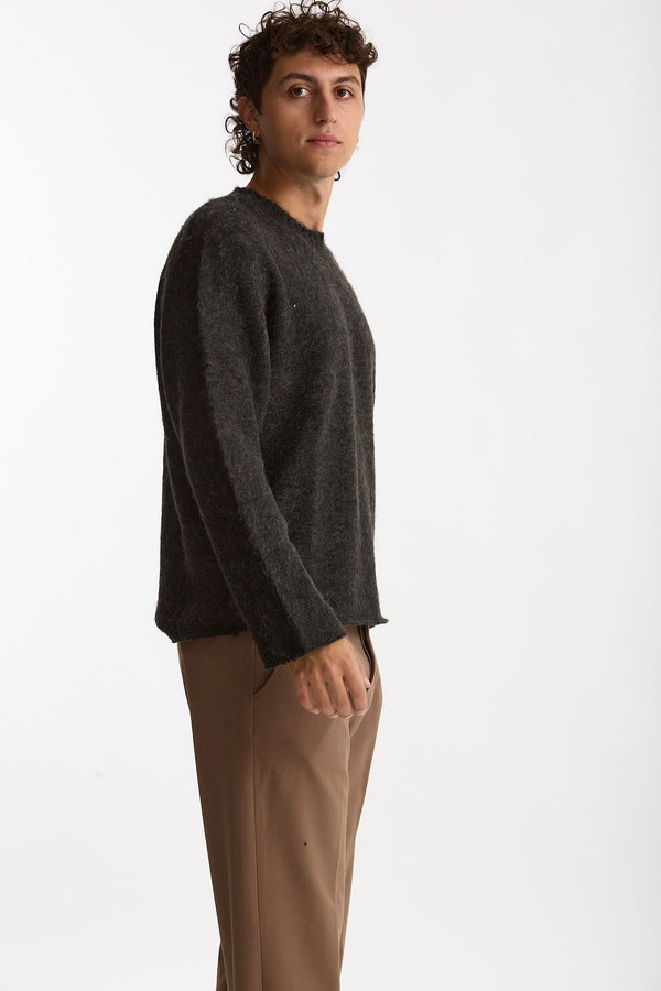 Maglia girocollo grigio antracite men Diana studio