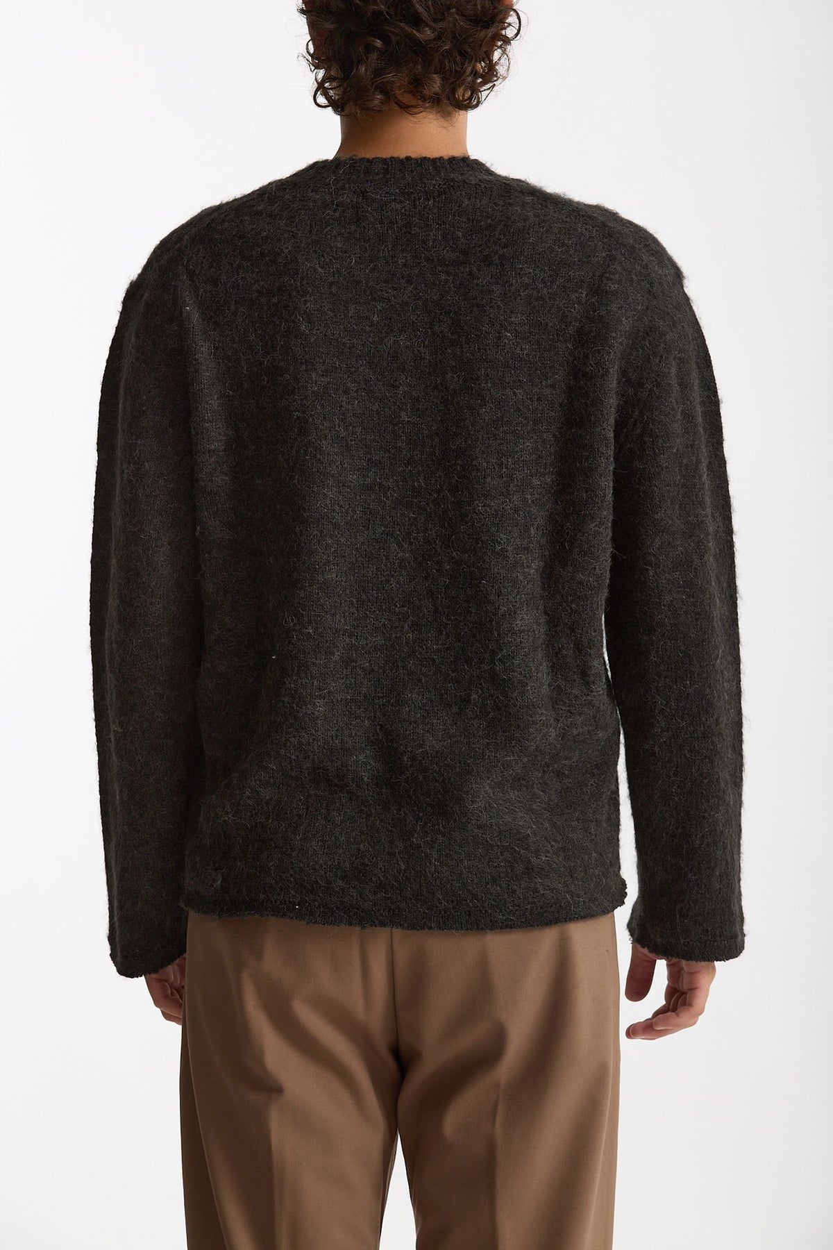 Maglia girocollo grigio antracite men Diana studio - 4