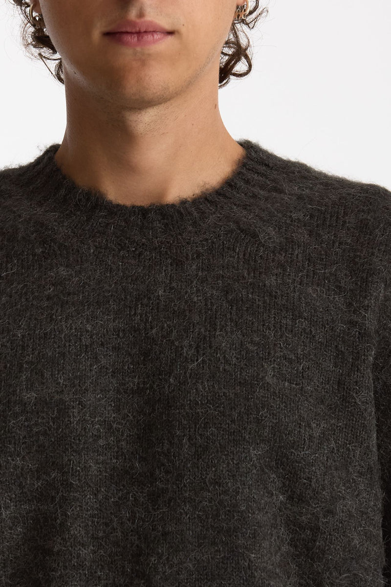 Maglia girocollo grigio antracite men Diana studio - 6