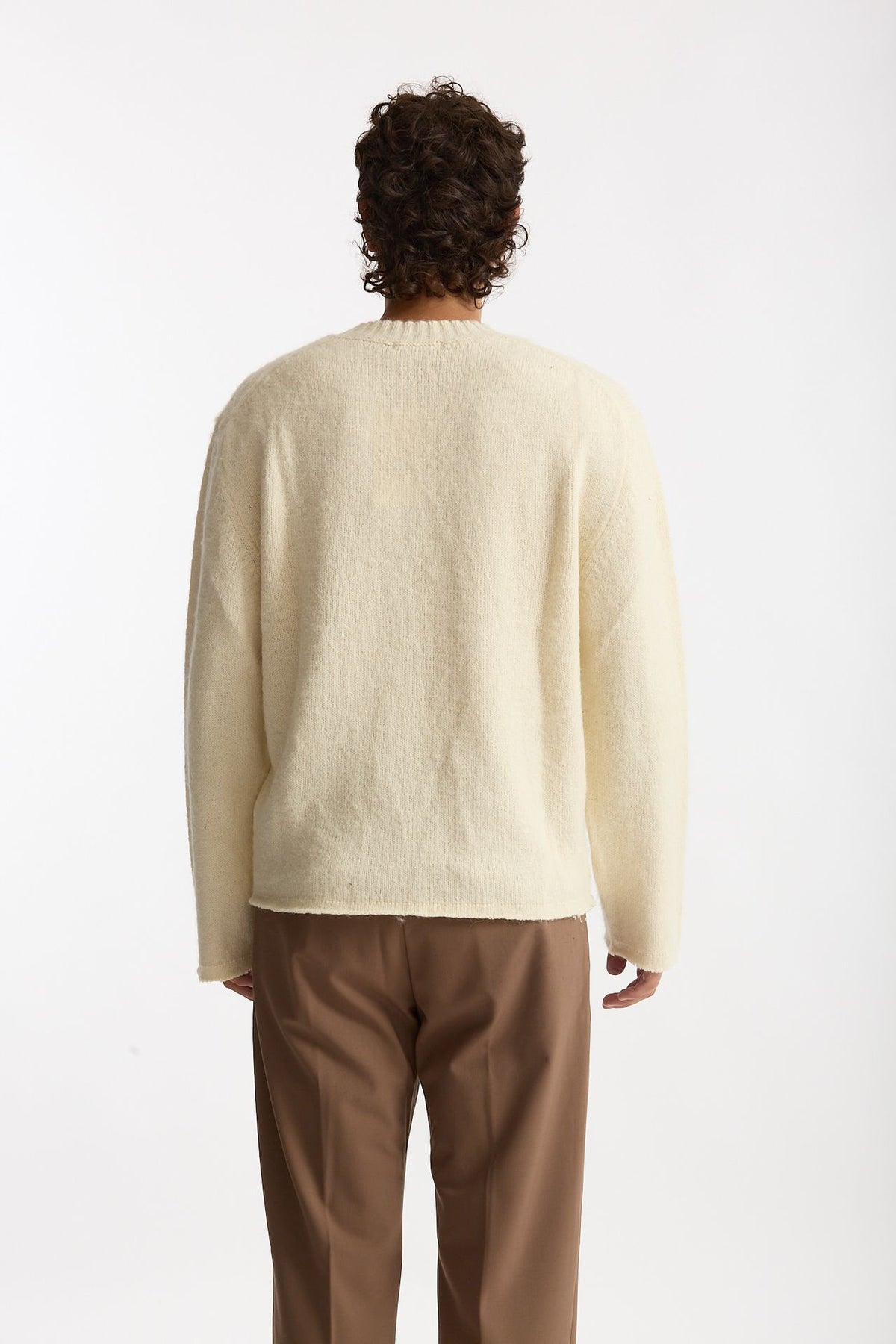 Maglia girocollo panna men Diana studio - 5
