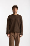 Maglia girocollo marrone men Diana studio - 1
