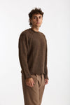 Maglia girocollo marrone men Diana studio - 3