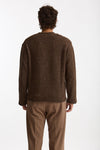 Maglia girocollo marrone men Diana studio - 4
