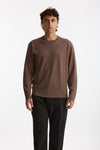 Maglia in lana e cashmere tortora men Diana studio - 1