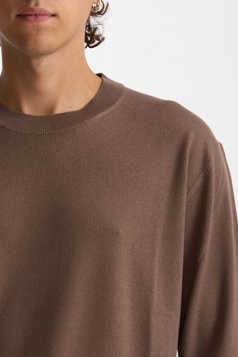 Maglia in lana e cashmere tortora men Diana studio - 2