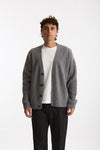 Cardigan in lana grigio men Diana studio - 2