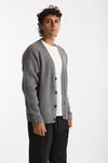 Cardigan in lana grigio men Diana studio - 3