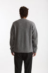 Cardigan in lana grigio men Diana studio - 4