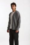 Cardigan in lana grigio men Diana studio - 1