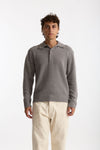 Polo in lana boucle’ grigio men Diana studio - 1