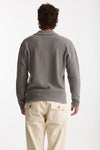 Polo in lana boucle’ grigio men Diana studio - 4