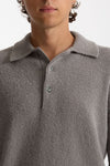Polo in lana boucle’ grigio men Diana studio - 2