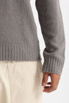Polo in lana boucle’ grigio men Diana studio - 6